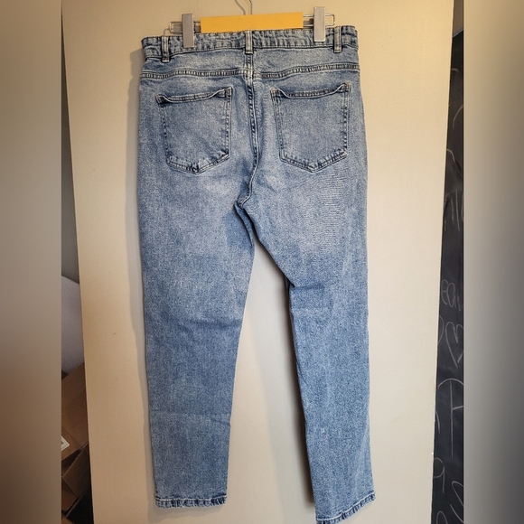 Urban Planet Vintage Mom Blue Distressed Women Jeans, Size 9 (30) - Picture 2 of 4